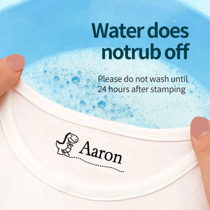 Personalized Children Name Stamp - Engraved Waterproof Seal for