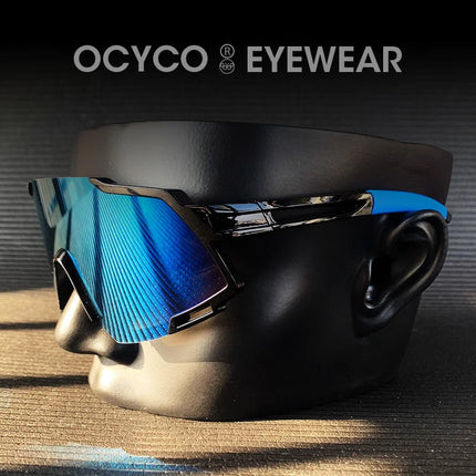 OCYCO New Rideing Oversized Steampunk Goggle Sunglasses Men Punk Sun
