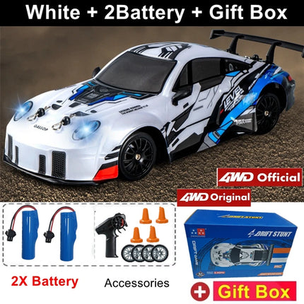 4WD RC Drift Car With LED Light 2.4G Radio 20KM/h High Speed Remote