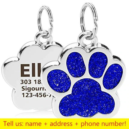 Personalized Dog Cat CustomTags Engraved Puppy Pet ID Name Collar  Tag