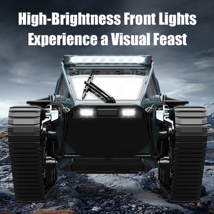 JJRC C8812 LED Light Full Scale Tracked Tank Simulation Model Toy RC