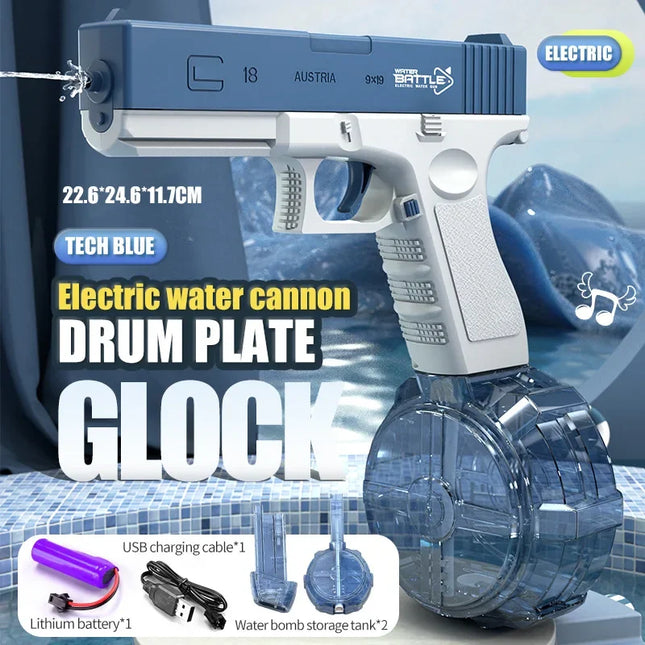 Fun Water Gun Electric M416 AK47 Glock Pistol Shooting Toy Full