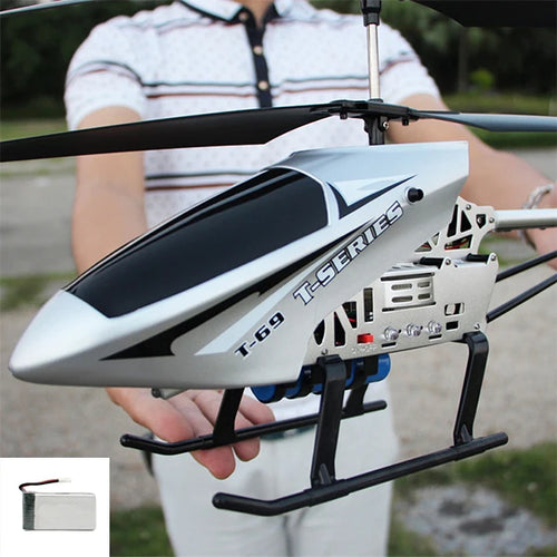 Rc Helicopter With Remote Control Extra Durable Big Plane Toy For Kids