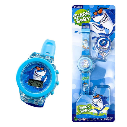 Flash Light Spiderman Kids Watches For Boys Cartoon Hello Kitty Mickey