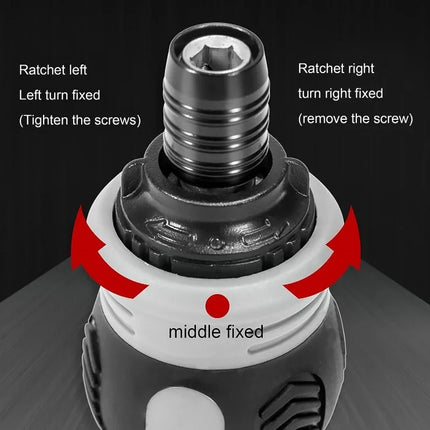 Mini Ratchet Screwdriver Magnetic Phillips Slotted Labor Saving