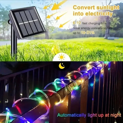 Solar LED String Light Outdoor Waterproof Garden Christmas Decorations