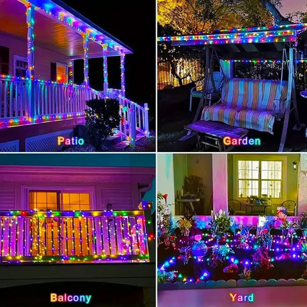 Fairy Lights Solar Garden Lights String Lights with 8 Modes Waterproof