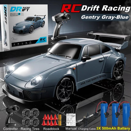 4WD RC Drift Car With LED Light 2.4G Radio 20KM/h High Speed Remote