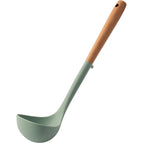 Green soup spoon