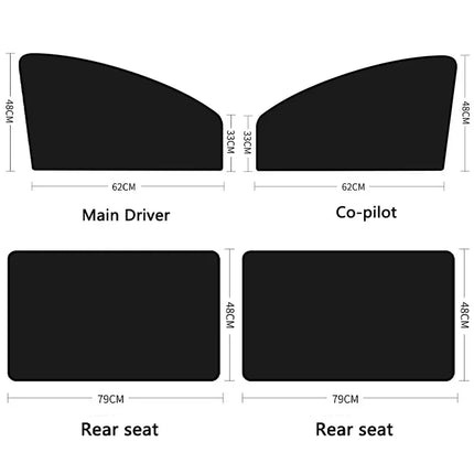 Magnetic Car Window Sunshade Cover Summer UV Protection Car Side Front