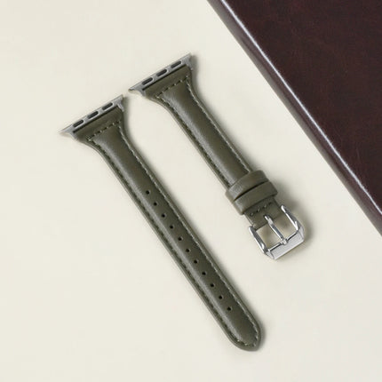 Slim Leather Strap for Apple Watch Band 44mm 40mm 41mm 49mm 42 45 Mm