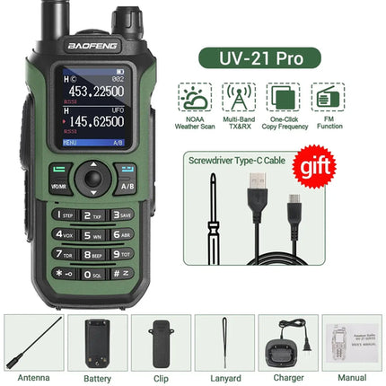 Baofeng UV 21 Pro Wireless Copy Frequency Walkie Talkie Long Range