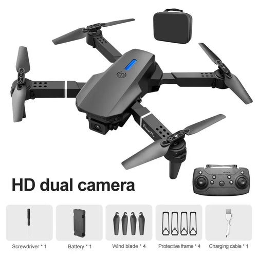 New E88 Pro RC Drone 4K Professional With 1080P Wide Angle Dual HD