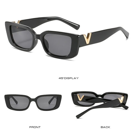 Fashion Cat Eye Sunglasses Luxury V Sun Glasses For Ladies Classic