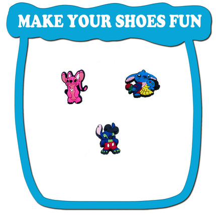 Random 10-100Pcs MINISO Disney Series Shoe Charms For Key Chain