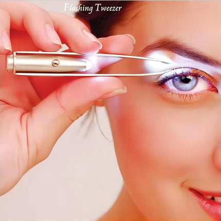 1pc Portable Stainless Steel Smart Design Eyebrow Hair Remove Tweezer