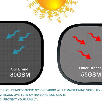 1-5Pcs Universal Car Sunshades Foldable Auto Side Window Rear