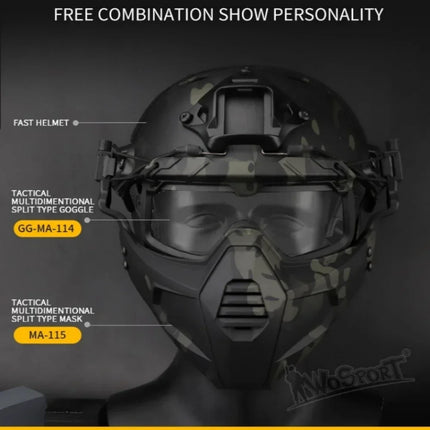 Sports Sunglasses for Men Women 2 Modes Airsoft Goggles Riding Eye