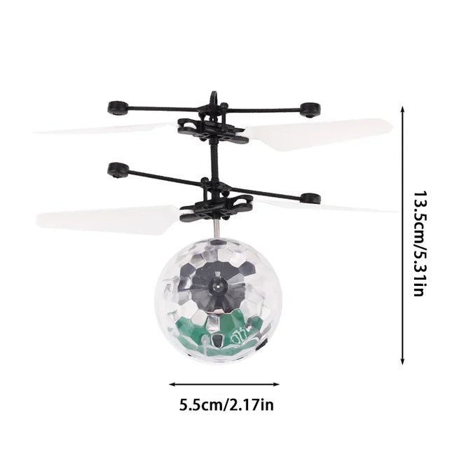 Led Light Suspension Crystal Ball Infrared Induction RC Gesture