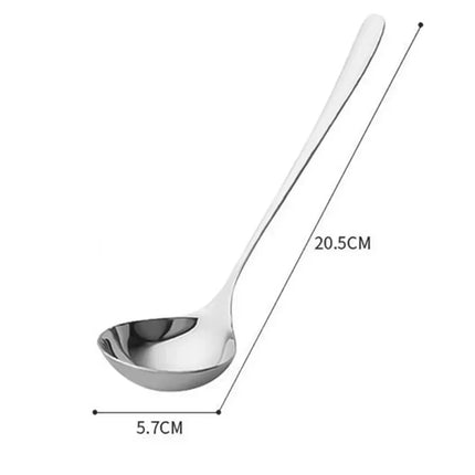 2/1Pcs Stainless Steel Spoon Thicken Long Handle Soup Spoons For Hot