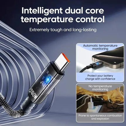 10A 240W Fast Charging Cable USB to Type C Super QC3.0 Fast Charger