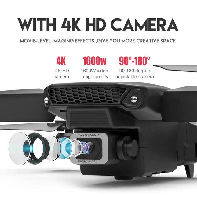 KDBFA 2024 New E88 Pro WIFI FPV Drone Wide Angle HD 4K 1080P Camera