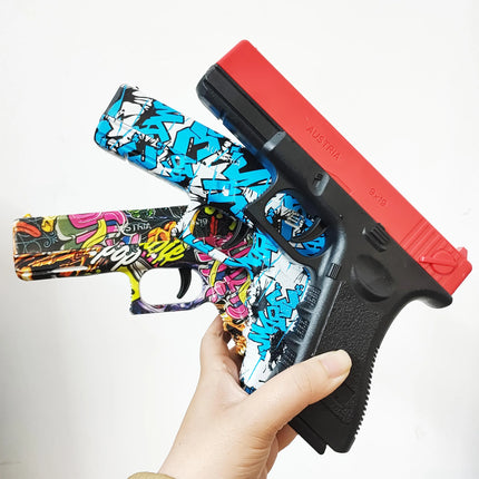 2025 Manual G17 Toy Gun With Laser Water Ball Bullet Airsoft Pistol