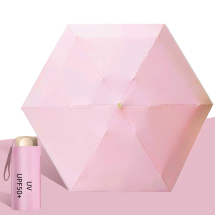 UPF50+ Umbrella Mini Pocket Sun Shade Umbrella Portable Vinyl Folding