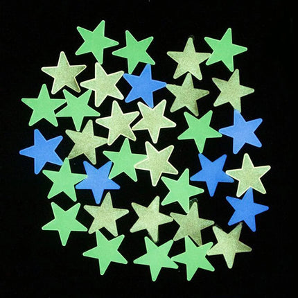 100Pcs/Set Stars Luminous Wall Stickers Glow In The Dark For Kids Baby