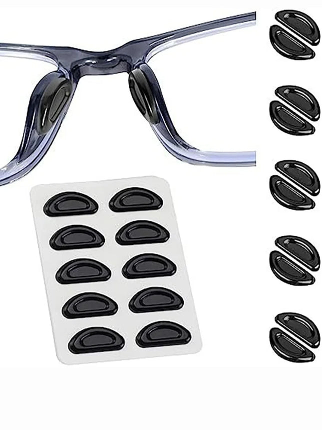 5pairs Eyeglasses Anti Slip Nose Pads Soft Silicone Adhesive Glasses