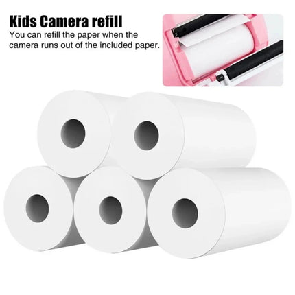 57*25mm Thermal Paper 30 Rolls White Children Camera Instant Print