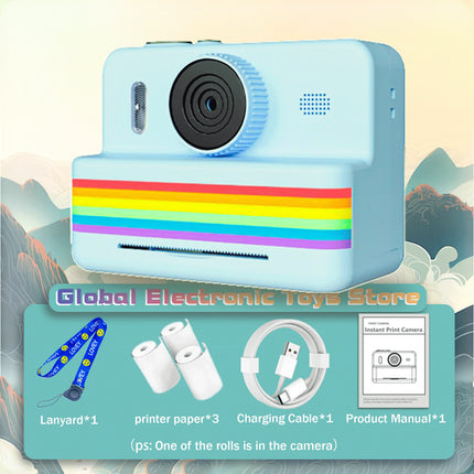 2.8 Inch Large Screen Instant Print Camera, HD Digital Video Camera