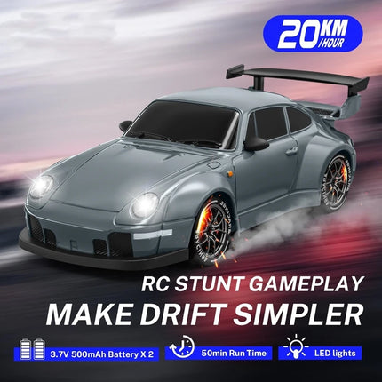 4WD RC Drift Car With LED Light 2.4G Radio 20KM/h High Speed Remote