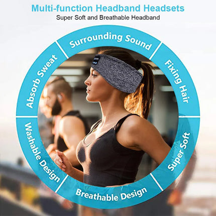 Original Wireless Bluetooth Headset Sports Sleep Headband Eye Mask