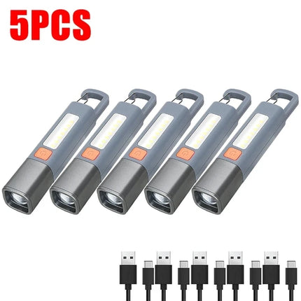 1-10PCS Super Bright COB Side Lights LED XPE Mini Portable Torch