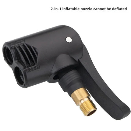 2-In-1 Bicycle Pump Nozzle Hose Adapter Inflatable Pump Motorbike Air