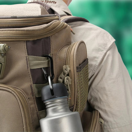 6pcs Carabiner Clip Aluminum Alloy Keychain Lock Buckle Snap D-Ring