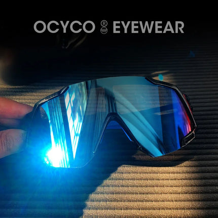 OCYCO New Rideing Oversized Steampunk Goggle Sunglasses Men Punk Sun