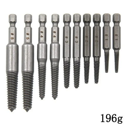 10pc Hexagonal Shank Broken Head Screw Extractor Screw Broken Head