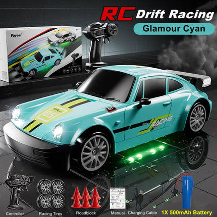 4WD RC Drift Car With LED Light 2.4G Radio 20KM/h High Speed Remote