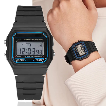 Top Brand Simple Square LED Wristwatch Fashion Sports Men's Digital