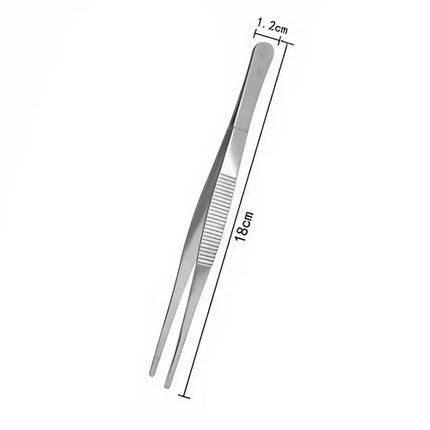 JJYY 304 Stainless Steel Food Tongs Long Handle Non-Slip Barbecue
