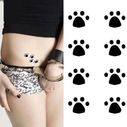 Waterproof Temporary Tattoo Sticker Black Hand Drawn Heart Design Body