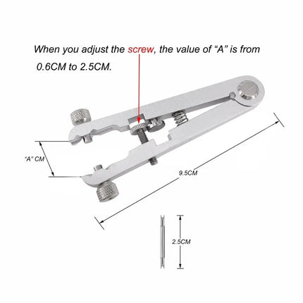 Watch Band Remover Plier 6825 Spring Bar Watch Strap Aluminum Alloy