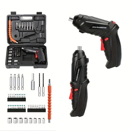 47pcs Electric Screwdriver Cordless Electric Kit Household Small