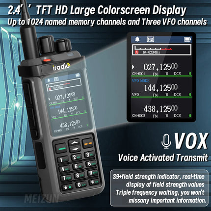 Iradio UV-98 PLUS Multi Band 10W FM AM SSB HF Cross Band Repeater