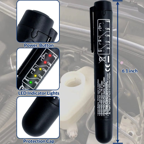 Brake Fluid Tester Hydraulic Fluid Oil Moisture Analyzer Automatic