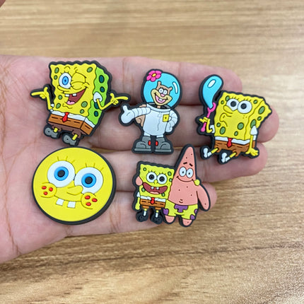 20pcs/set Shoe Charms DIY Spongebob Accessories For PVC Decorations