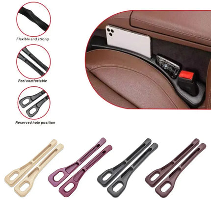 2pcs Car Seat Gap Filler Organizer Waterproof Car Seat Gap Plug Strip
