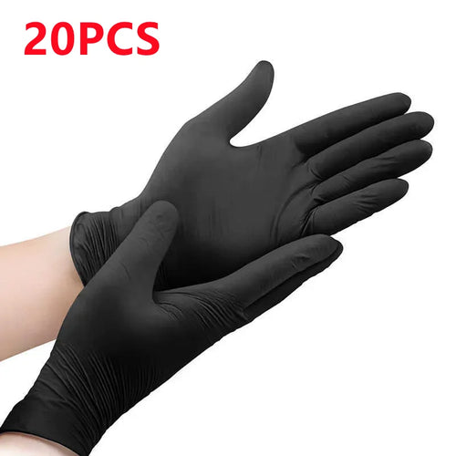 Disposable Nitrile Gloves Black Powder & Latex Free Cleaning Gloves